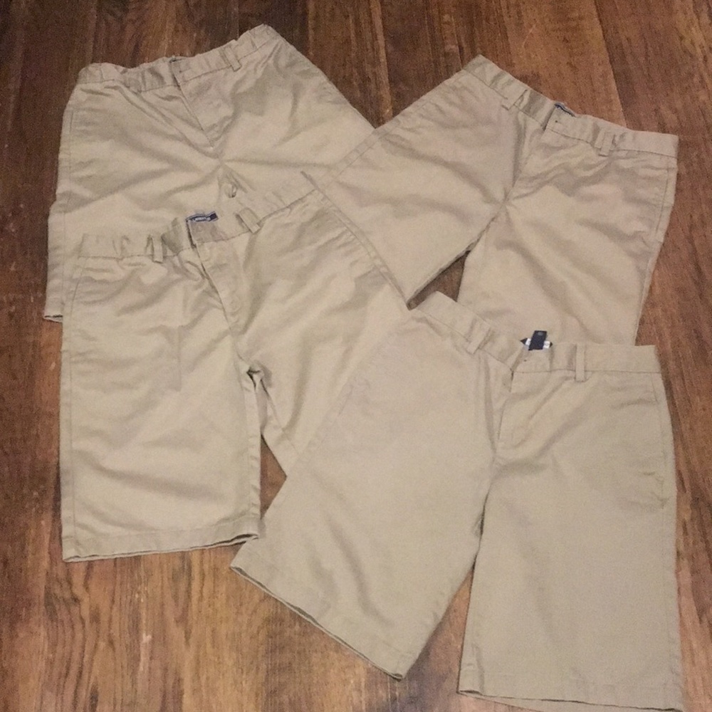 4 pairs of Land’s End youth uniform shorts